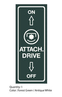 Bolens HT23 Attach Drive Decal