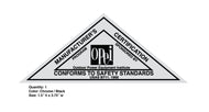 OPEI manufacture decal 1968 (Chrome)