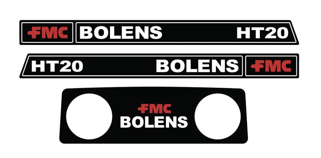 Bolens FMC HT20 decal kit