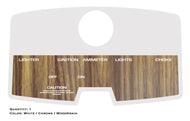 SEARS SS12 Woodgrain Dash Decal