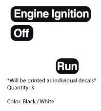 Ariens 1982 ST824 Snowblower Engine Ignition Decals – Vintage Reproductions
