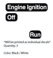 Ariens 1982 ST824 Snowblower Engine Ignition Decals