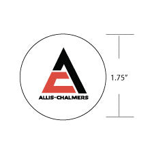 Allis Chalmers steering wheel 1.75”diameter decal