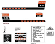 SEARS 1968 / 1969 Suburban 12 Decal kit