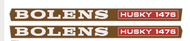 Bolens Husky 1476 Hood Decals