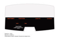SEARS 1969 Suburban Dash Decal