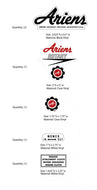 Ariens Mower decal Kit