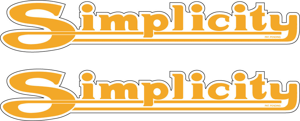 Simplicity Walker Tractor yellow hood decal – Vintage Reproductions