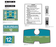 SEARS Suburban 12 Decal Kit