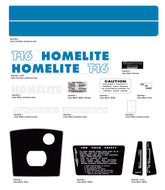 Homelite T-16 Decal kit