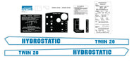 Montgomery Ward Hydro Twin 20 Decal Kit