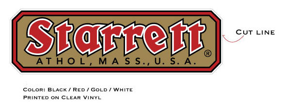 Starrett Sticker Starrett Logo Decal – Vintage Reproductions