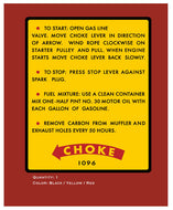 Craftsman 1953 Lawn Mower Fuel Tank Decal