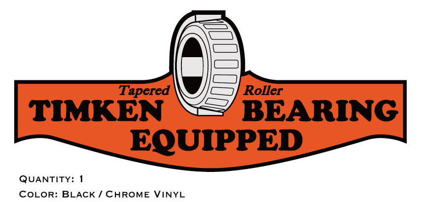Sticker Bearing SEARS Timken Tapered Roller Bearing Decal (small size) – Vintage ...