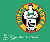 Bolens 1957 Ride a Matic Bolens-Huski Logo Decal