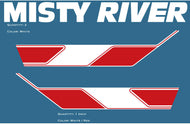 Misty River Boat Decals