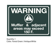 Bolens HT23 Warning Heat Decal