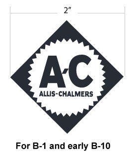 Allis Chalmers AC Logo decal for B1 & B10