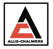 Allis Chalmers  logo with Black Border Decal