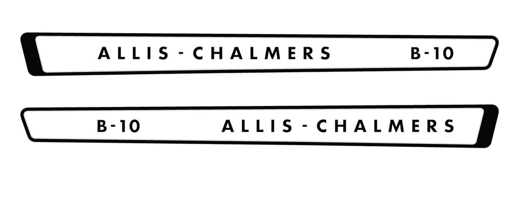 Allis Chalmers B10 Hood Decal