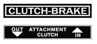 Sears SS 15 71-72 Clutch / Attachment Decal