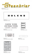 Bolens 1960 Green Brier Decals