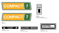 SEARS Compact 7 Lawn Tractor Decals