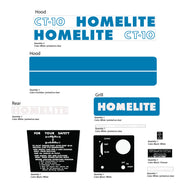 Homelite CT-10 decal kit
