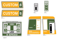 SEARS 1971 CUSTOM 8 Decal Kit