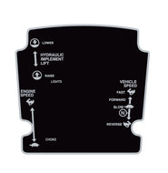 Sovereign or Allis Chalmers 900 series power steering dash decal