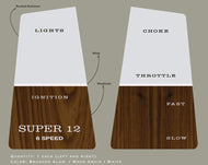 SEARS 1967 SS/12 Dash Panel decals
