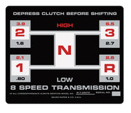 SEARS 8 Speed Shift Decal