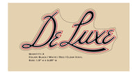 De Luxe Logo Decal