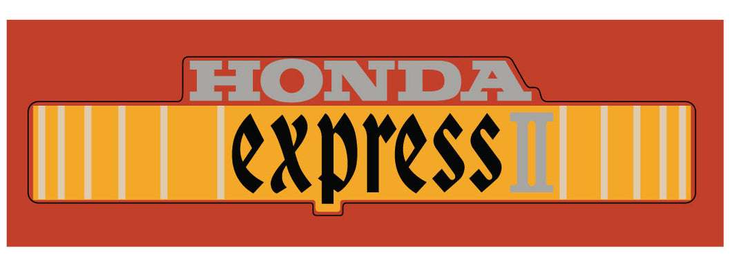 Honda Express II (Yellow) Decal
