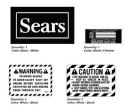 SEARS 1968 Suburban 12 6 Speed additional decals