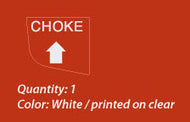 Kohler M8 Engine Choke Decal