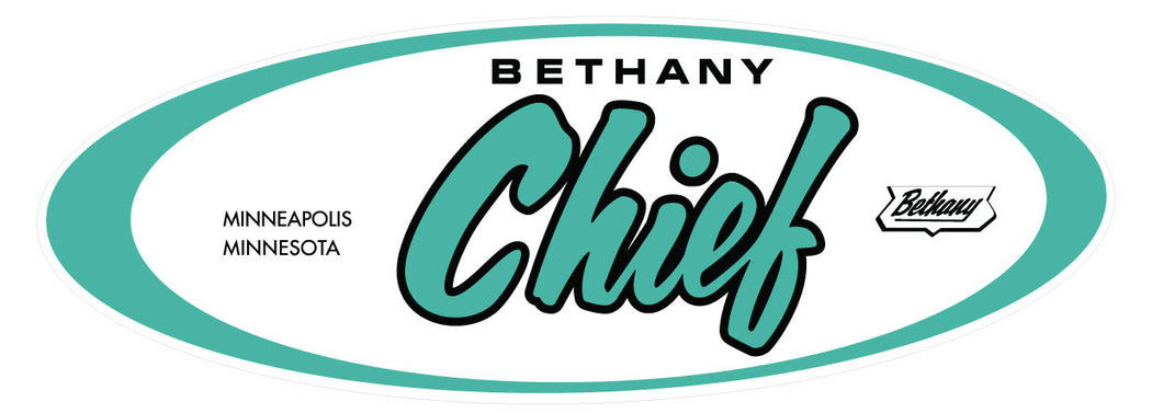 Bethany Chief Camper Oval Decal