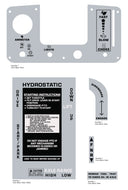 MTD 990 Garden Tracker Dash Decal kit
