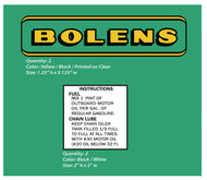 Bolens Chainsaw Decals