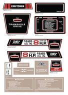 SEARS 1971 8Hp Decal Kit