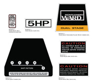 Montgomery Ward 1972 5HP Snowblower Decal Kit