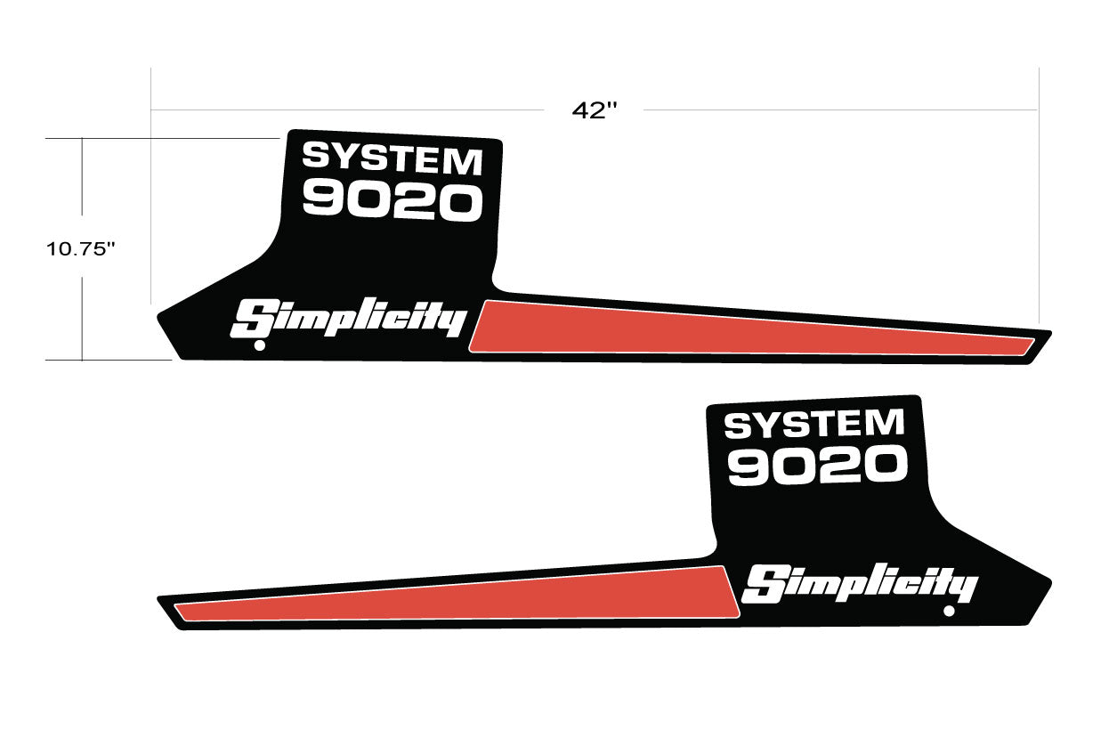 Simplicity 9020 System Hood Decal – Vintage Reproductions