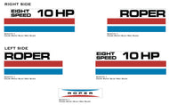 SEARS / ROPER Eight Speed 10 HP Hood Decals