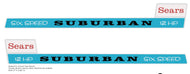 SEARS 1967 Suburban 12HP Hood Decal