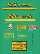 Bolens 1957 Ride a Matic decals