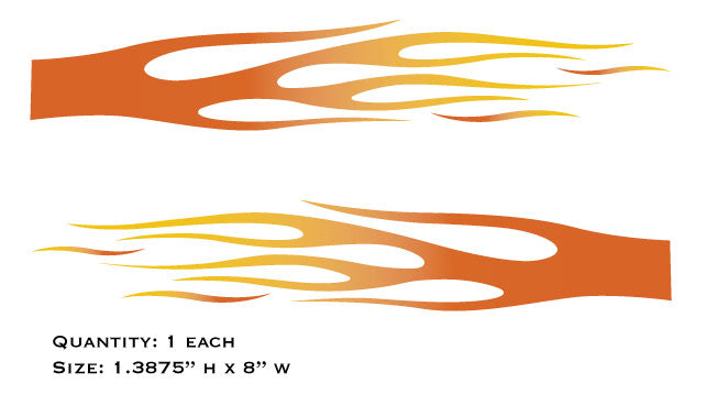 Simplicity / Allis Chalmers Flame Hood Decals