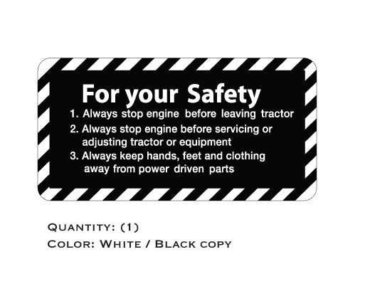 Simplicity 101 For Your Safety Decal