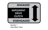 Massey Ferguson Implement Drive Clutch Decal