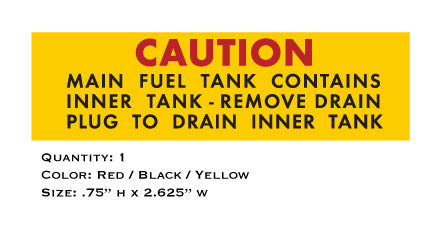 Dodge 1972 Dart Gas Tank Decal