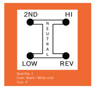 Jacobsen 3x3 Shift Pattern Decal